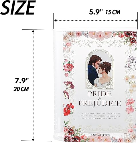 Miniatura 5 de Jarrón acrílico para libros, jarrones transparentes para flores, florero de libro, florero pequeño, regalos para amantes de los libros, jarrones