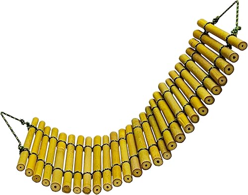 Accesorios para tanque de reptiles, puente de escalada de reptiles, escalera de bambú para tumbona de lagarto, accesorios de dragón barbudo para