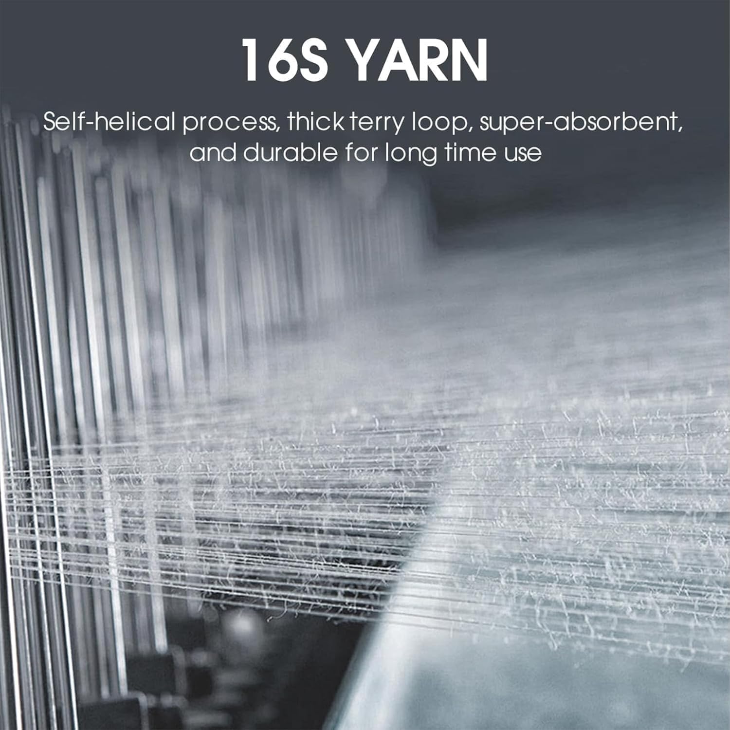 6 Pcs 100% Cotton Bath Towel Set, 500GSM Ultra-Soft & Absorbent White Towels for Bathroom & Spa(2 Bath Towels, 2 Hand Towels, 2 Washcloths)