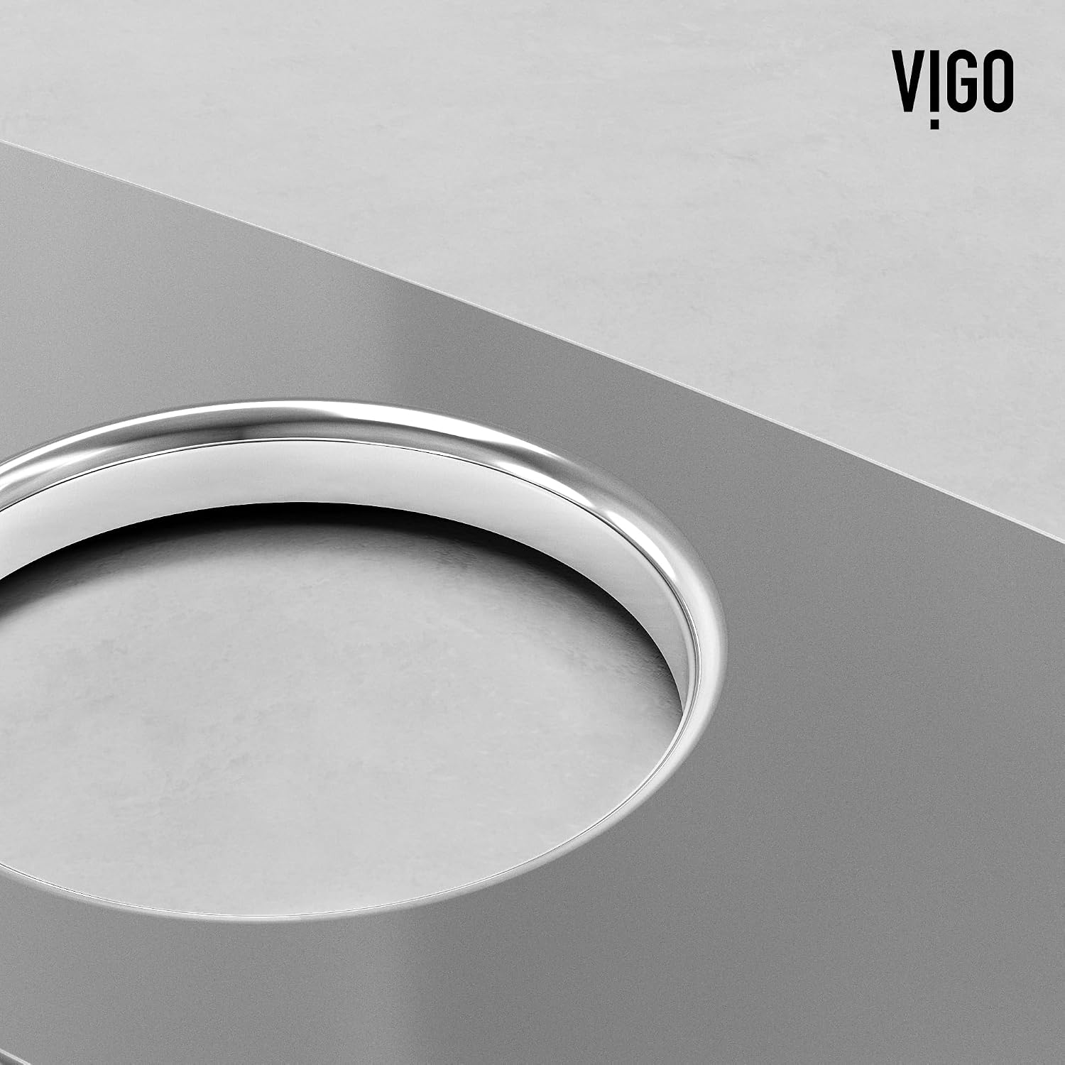 VIGO 10 in. Kitchen Deck Plate in Chrome - VG17001CH