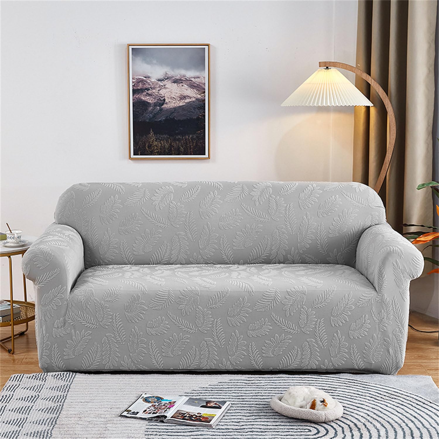 Housse de canapé extensible pour salon chaleureux et fauteuil protégé