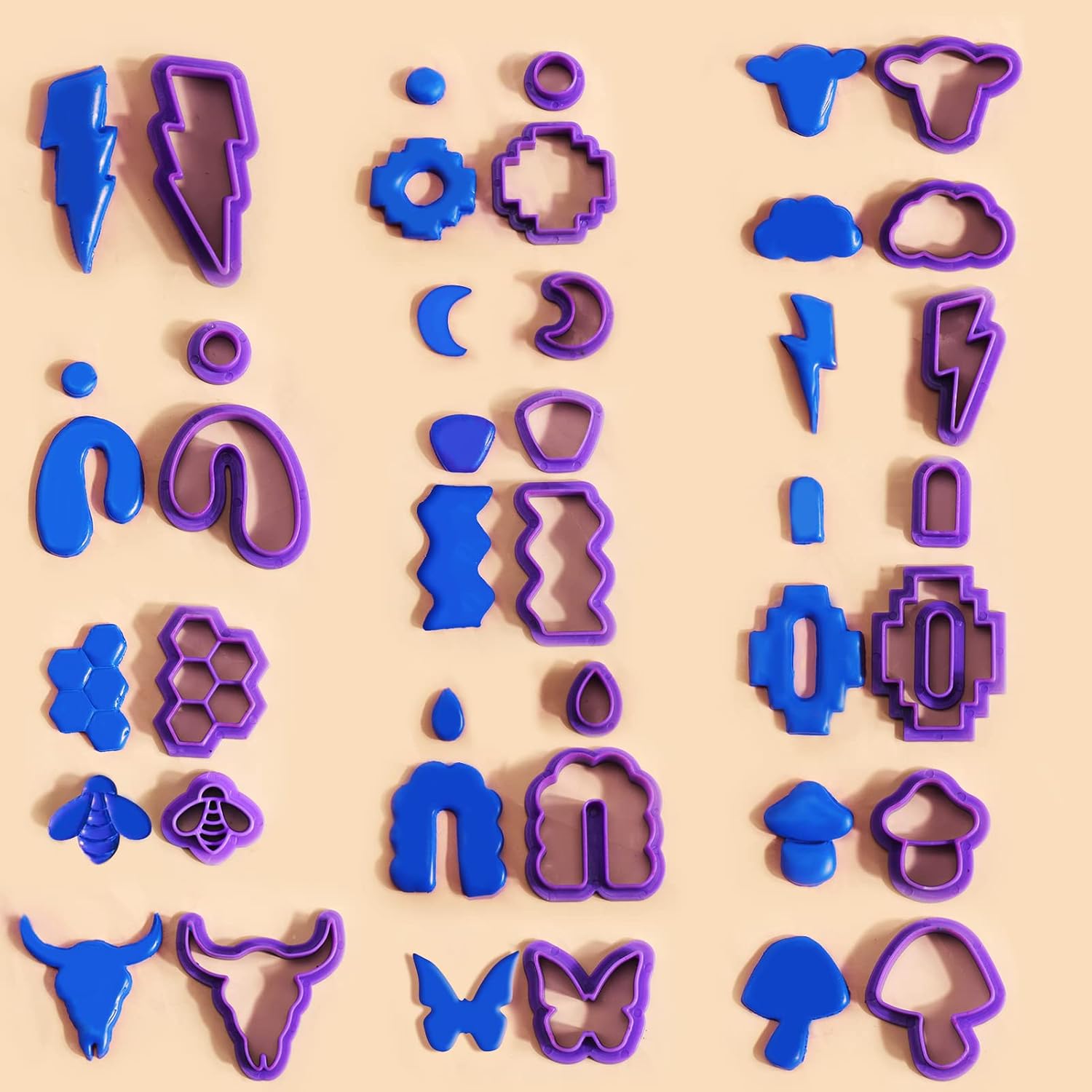BABORUI Polymer Clay Cutters, 22Pcs Clay Cutters with 170Pcs Clay Earring Making Kit for Clay Jewelry Making