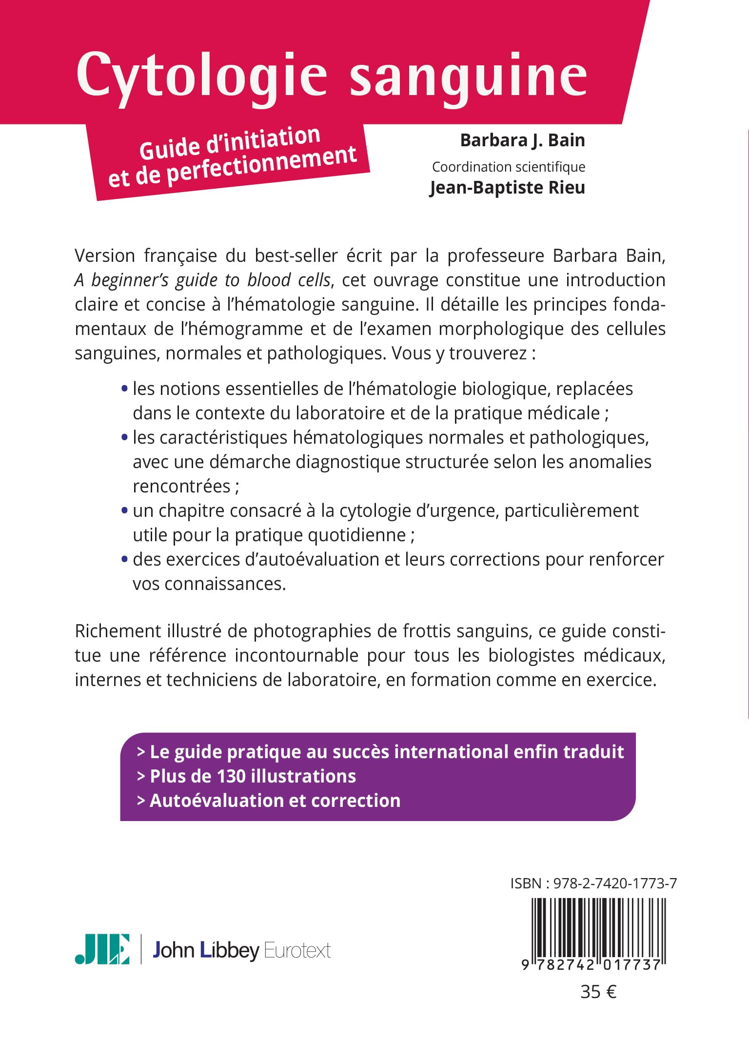 Cytologie sanguine : guide d'initiation et de perfectionnement