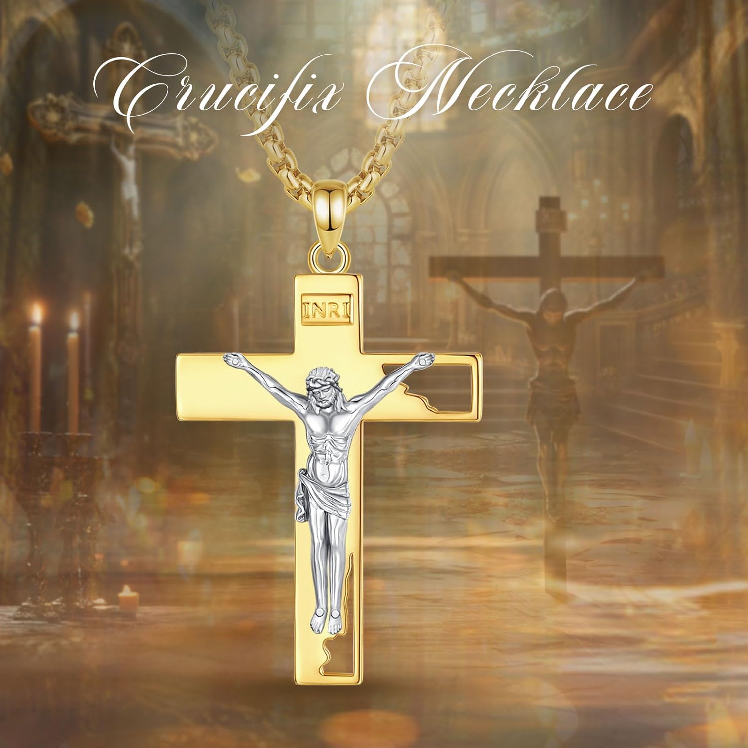 EUDORA 925 Sterling Silver St Christopher/St Benedict/St Michael/Virgin Mary/San Judas Tadeo/Good Shepherd Cross/Archangel Necklace Medal Pendant Protection Religious Amulet Jewelry For Men Women - Image 4