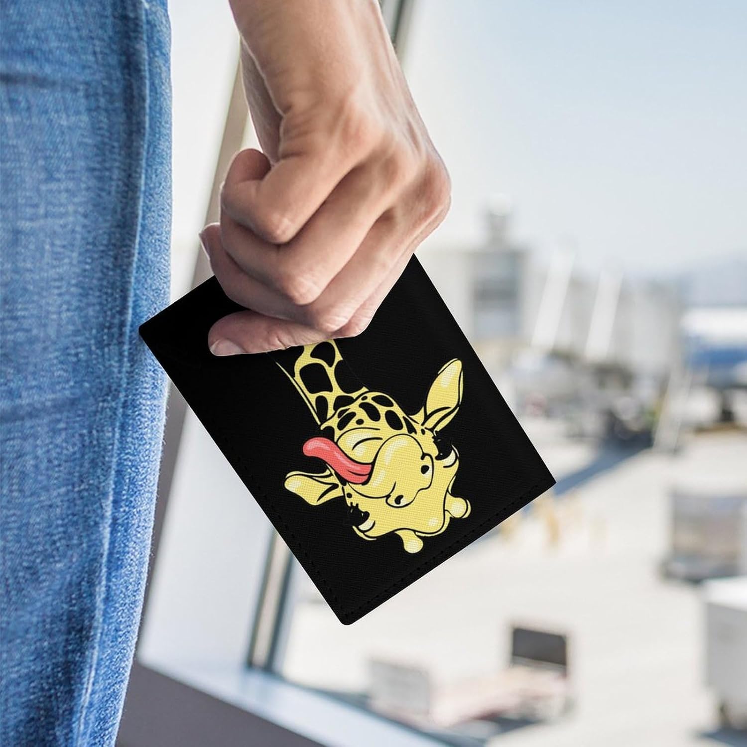 Funny Giraffe Passport Holder for Travel Passports Wallet Protective Cover Travels Essentials Credit ID image 3