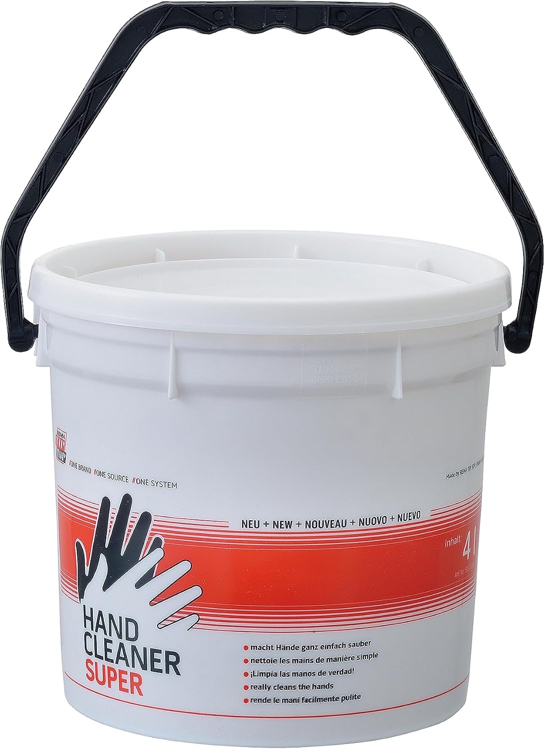 Tip Top Hand Cleaner Super 4 Liter Eimer, 0% MICRO-PLASTIC, Handreiniger, Handwaschpaste 593048