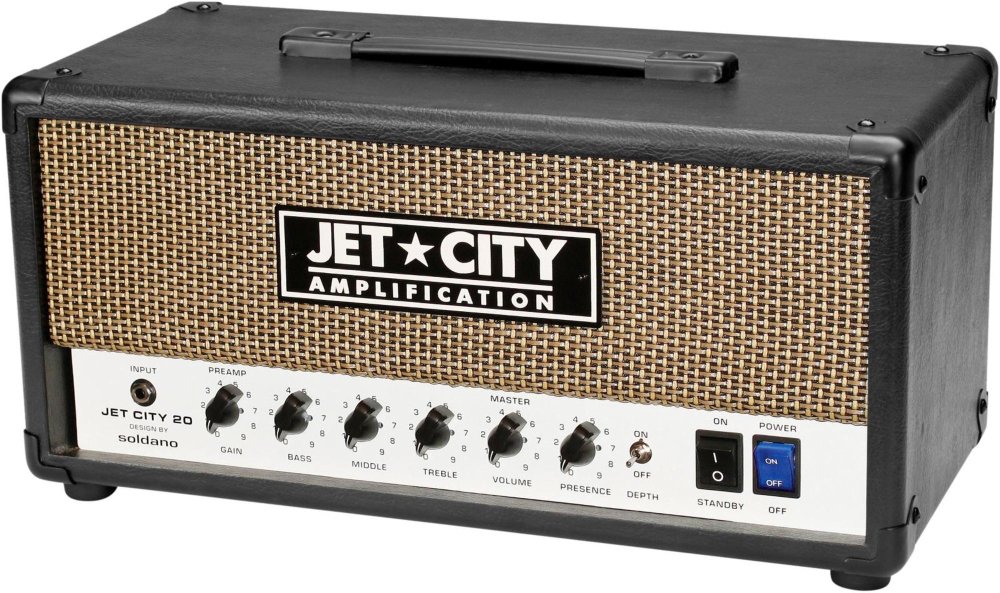 Jetcity JCA20HV 20 Watt Vintage All-Tube Head - Depth Mod, FX Loop, Mic-Sim Out By Soldano