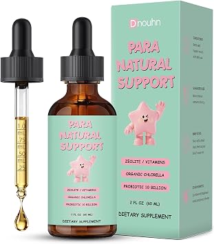 Parasite Cleanse for Humans & Kids,Parasite Cleanse Liquid Drops with Wormwood, Black Walnut, Clove, Zeolite, Organic Chlorella, Oregano & Probiotics Alcohol-Free, 2 Fl Oz 30 Servings