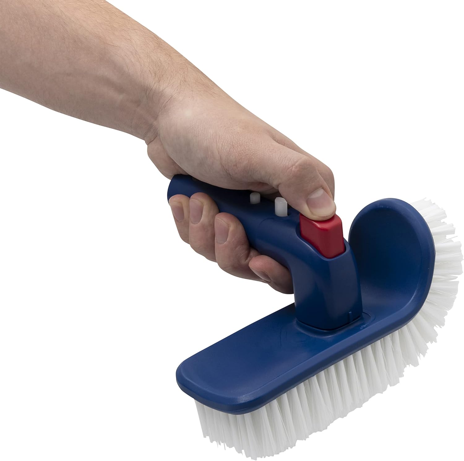 Dongdas Royal Pool Cleaning Brush - 180 Degree Rotation, Scrub Steps, for Cleaning Spa, Bathroom, Floor, Corners, Hot Tub, Kitchen, Shower, with Chlorine Dispenser, All Swimming Pools - Heavy-Duty : Patio, Lawn & Garden