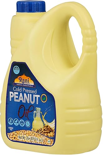 Miniatura 6 de Aceite de maní Rani 67.6 onzas (2 litros) prensado en frío  100% natural  Sin OMG  Kosher  Vegano  Sin gluten