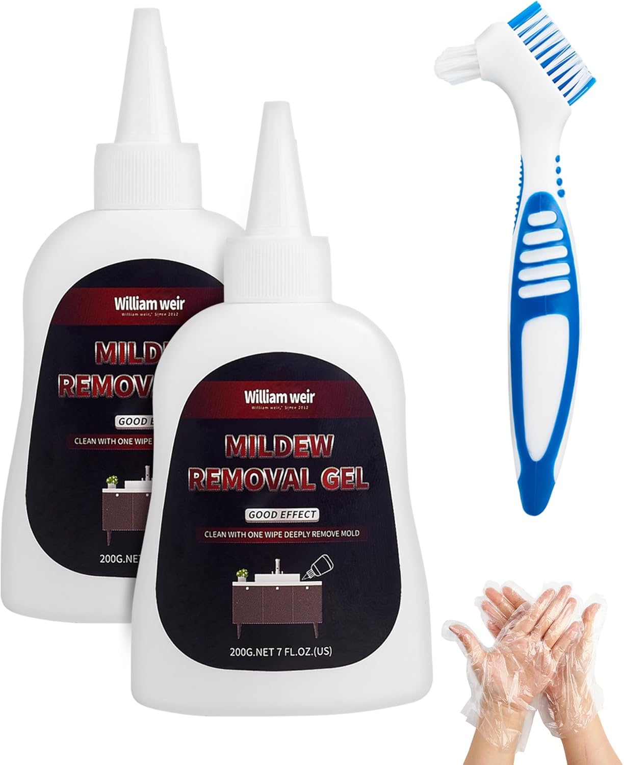 Mould Remover Gel, Powerful Black Mold Remover Gel 400g Large Capacity ...