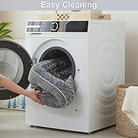 Vista 6 de WNPETHOME Camas para perros grandes, cama lavable para perros, sofá cama para perros con forro impermeable y parte inferior antideslizante, sofá