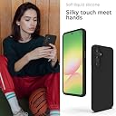 YATWIN Silicone Back Case for Samsung Galaxy A56, Soft-Touch Phone Back Cover for Samsung Galaxy A56 - Black gallery image