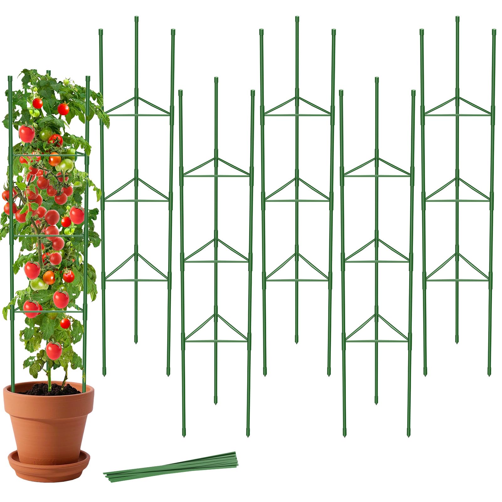 MYMULIKE 6 Pack Tomato Cages