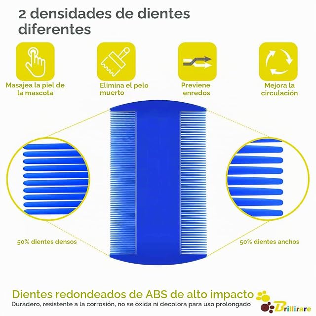 Foto 5 de 8 de Brillirare Paquete de 4 peines para piojos de pulgas