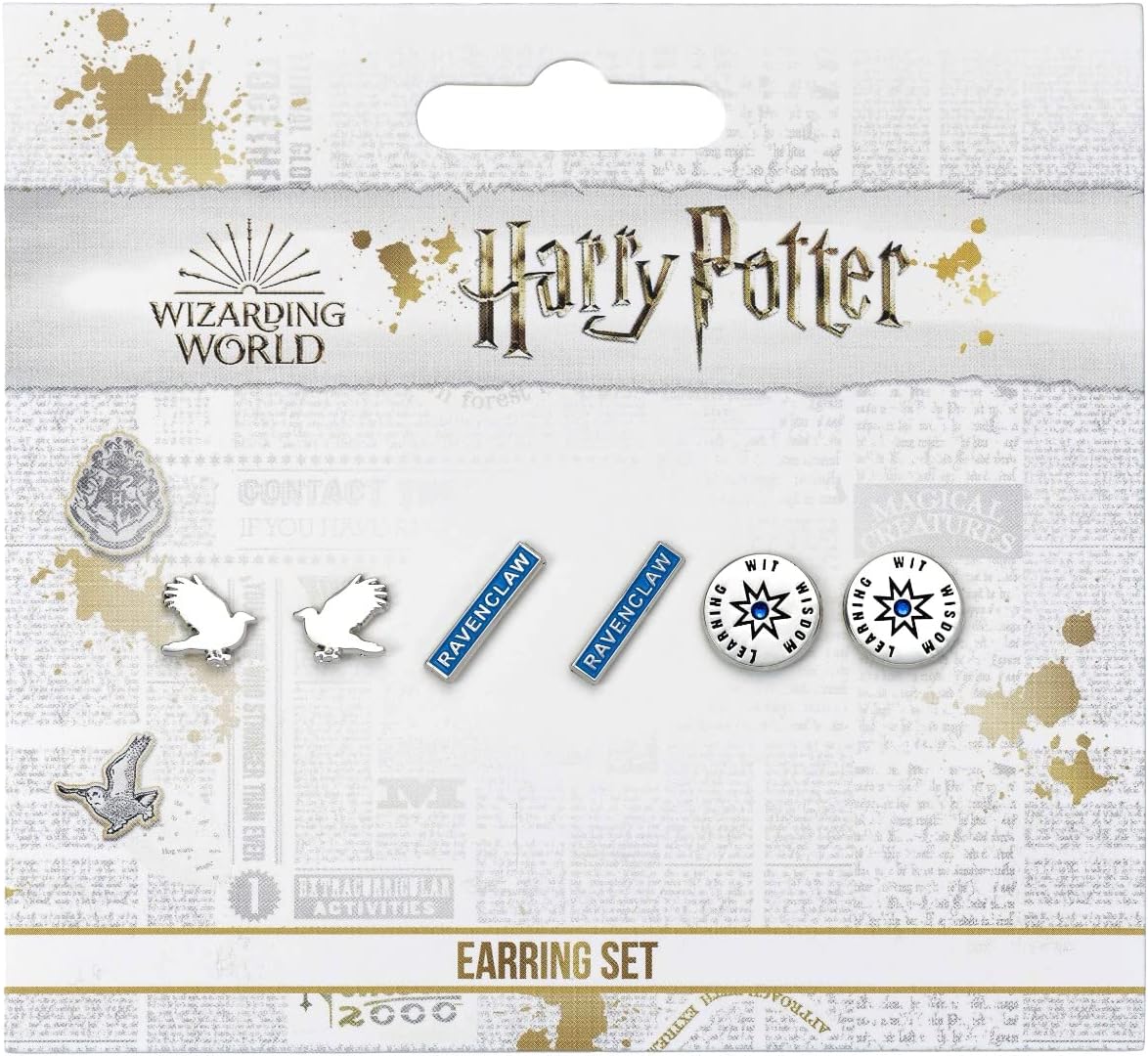 Official Harry Potter Ravenclaw Set of 3 Stud Earrings - Image 2