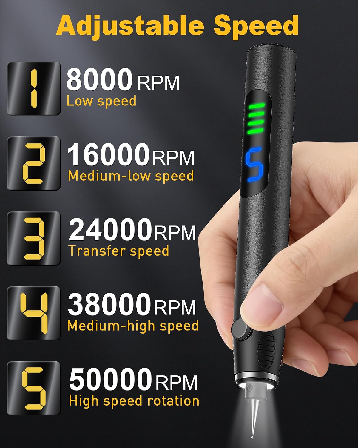 ZYOUO Engraving Pen for Metal, Wood, Glass, Plastic & All Materials - Cool Birthday Gift Ideas - Engraver Pen Tool - Teen Boy Gifts - Unique Gifts for Women, Teenage Girl - Craft Kits for Adults