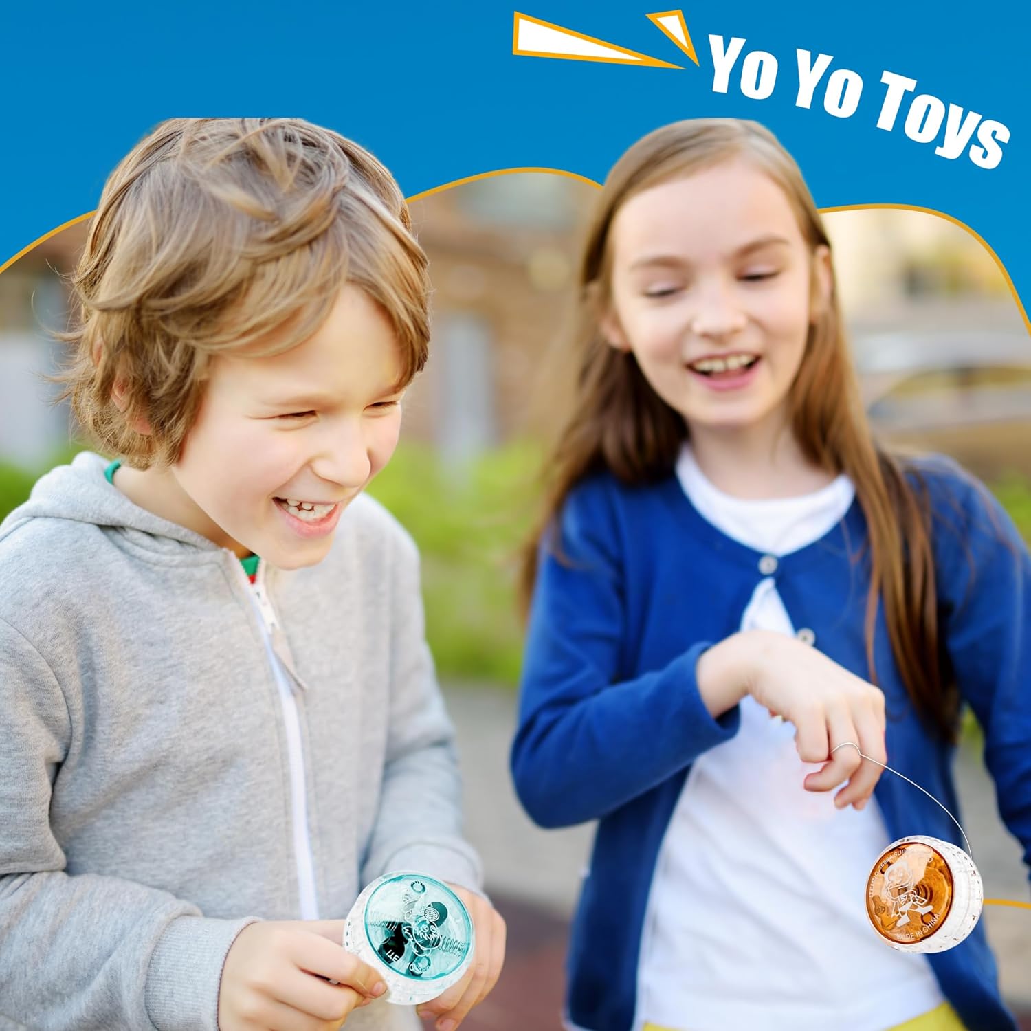 40 Pcs Colorful Light up Yo Yo Ball Bulk LED Responsive Ball Auto Return Bearing Balls Yoyo for Kids Beginner Birthday Classroom Bag Fillers Prizes Gifts, 10 Colors