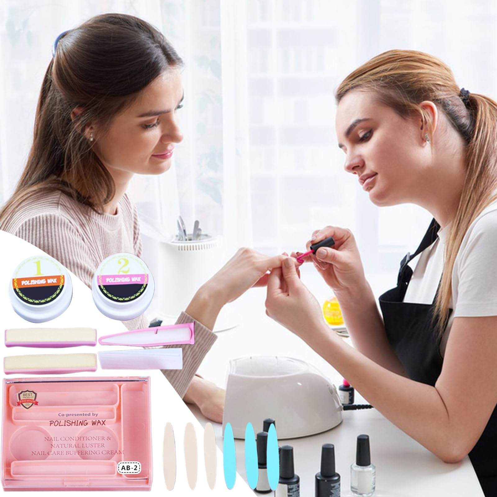 Kit Manicure Giapponese Chiodi in Polvere,Strumenti Versatili per Rafforzare Casa Ragazze Donne Bellezza Adulti Viaggio e Restauro