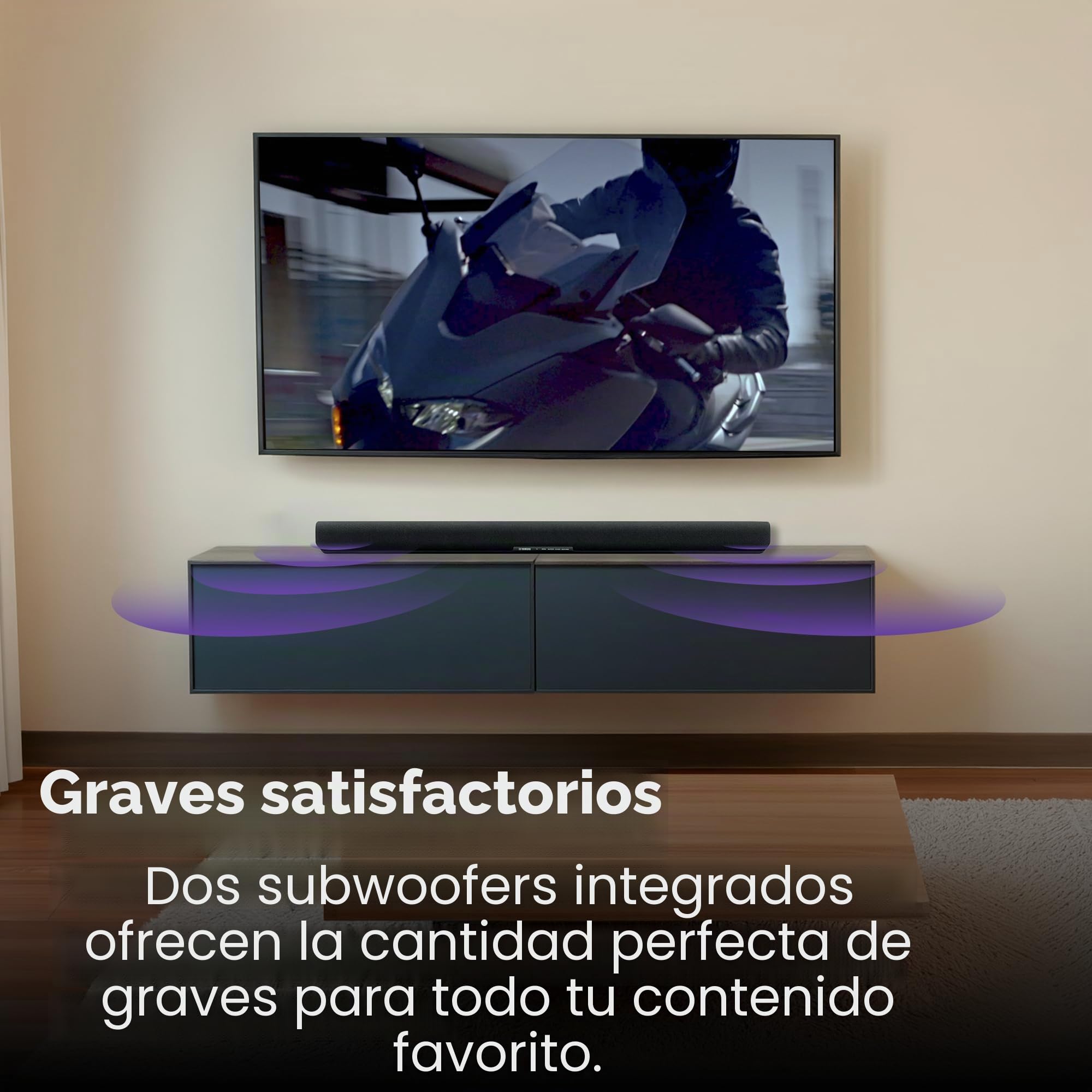 Yamaha Barra de Sonido Dolby Atmos SR-B30A con subwoofers
