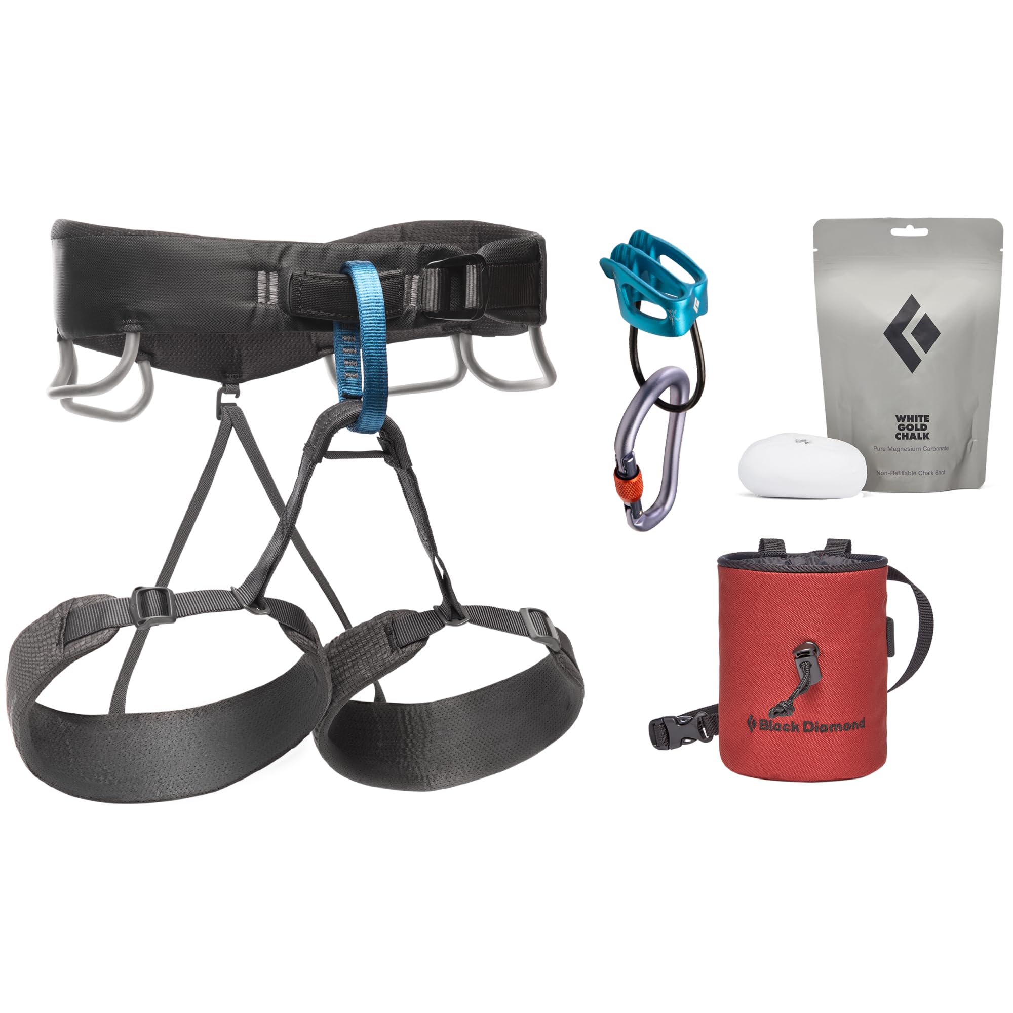 Men’s Momentum Rock Climbing Harness | Dual Core Construction | Adjustable Waist & Leg Loops