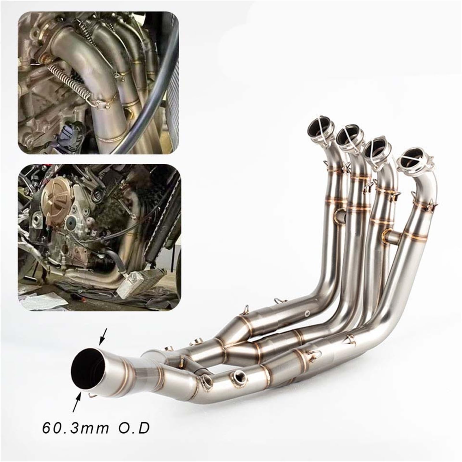 Per BMW S1000R 2021-2025 S1000RR 2019-2025 Sistema Di Scarico Moto Collettore Intestazione Collegare Silenziatore