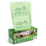 UNNI Compostable Trash Bags, 20-23 Gallon / 87 Liter, 30 Count, Extra Thick 1.0 mil Large Bin Liners for Food Scrap, BPI, CMA & OK compost HOME Certified, Meets ASTM D6400