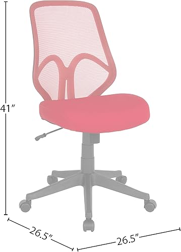 Miniatura 3 de Flash Furniture Silla de oficina de malla roja con respaldo alto de la serie Salerno