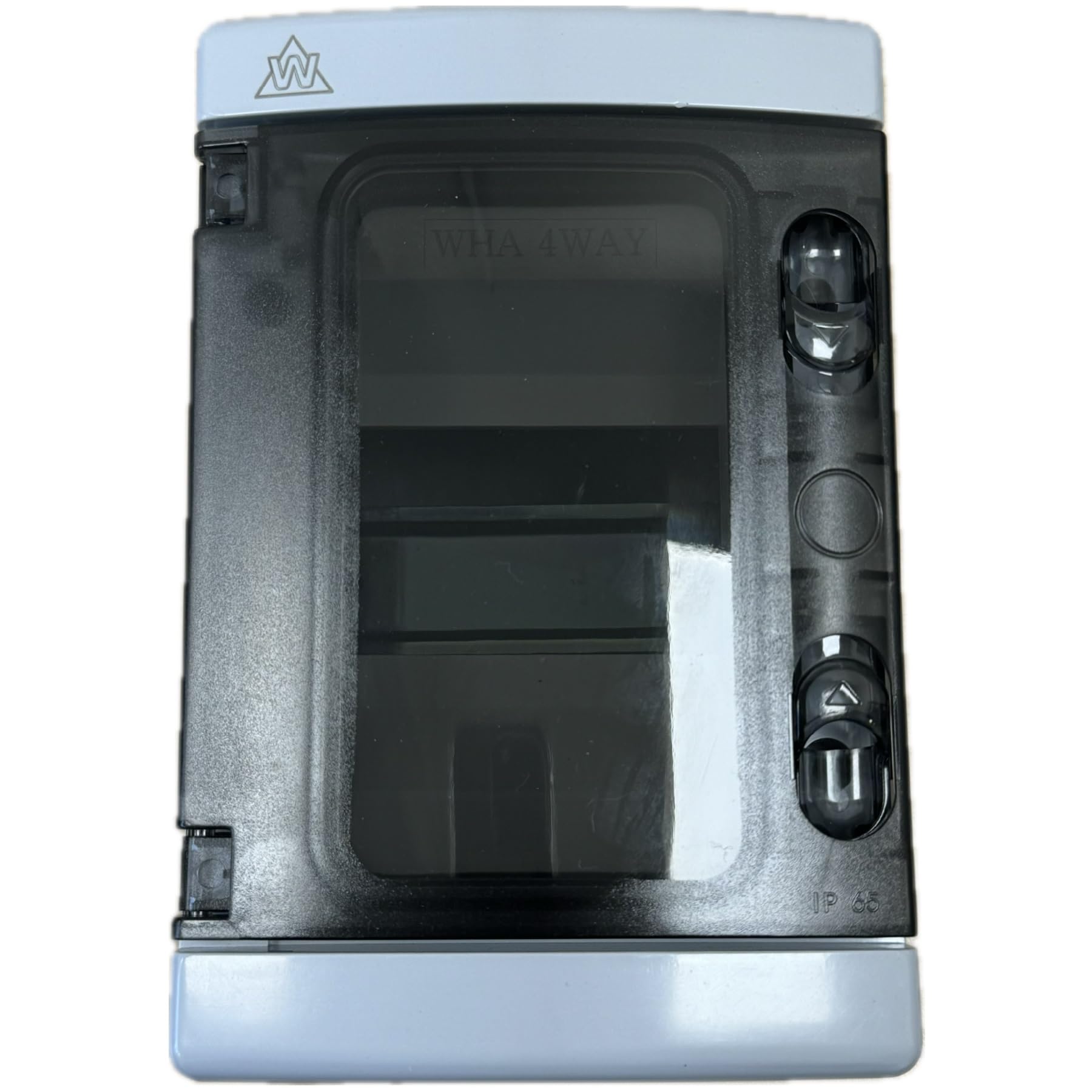 TEW 4 Module IP65 DIN Rail Enclosure Box with Door Outdoor Weatherproof Ideal for Consumer Unit RCD, Contactors, Timers, EV