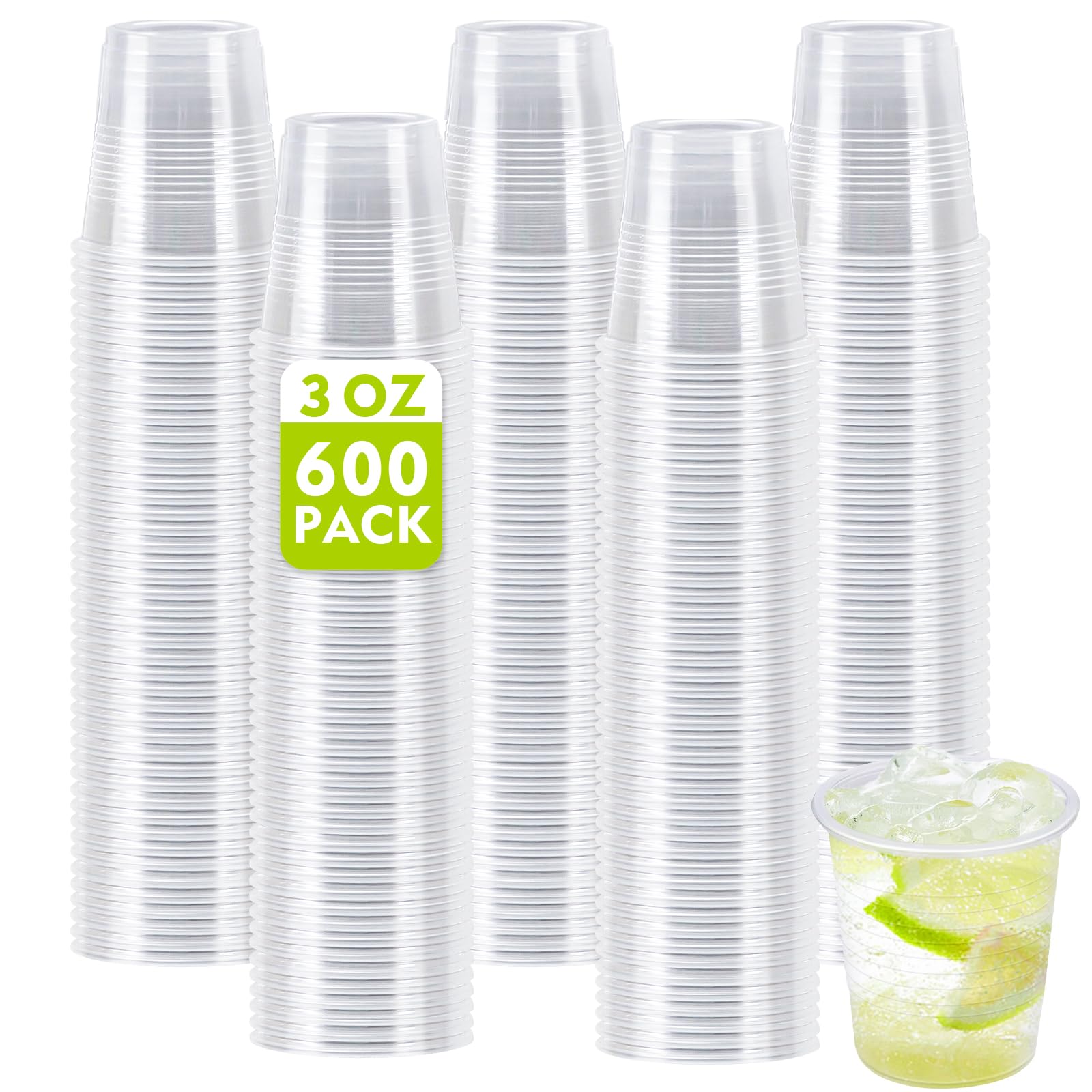 Clawsoff 500 Pack 9 oz Clear Plastic Cups Disposable Clear Water Cups — Amazon image 12