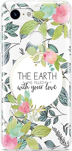 Miniatura 6 de Mertak Funda transparente para teléfono compatible con Google Pixel 7 Pro 6a 6 Pro 5a 5G 5 4a 4 3a XL 3 Salmo 11964 Lord Slim TPU silicona ligera