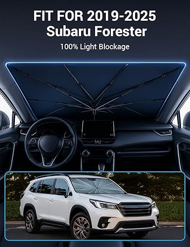 Vista 66 de Proadsy Parasol para parabrisas para BMW X1 F48 2016-2022 de 4 capas plegable, protector de parasol frontal que bloquea los rayos UV y mantiene