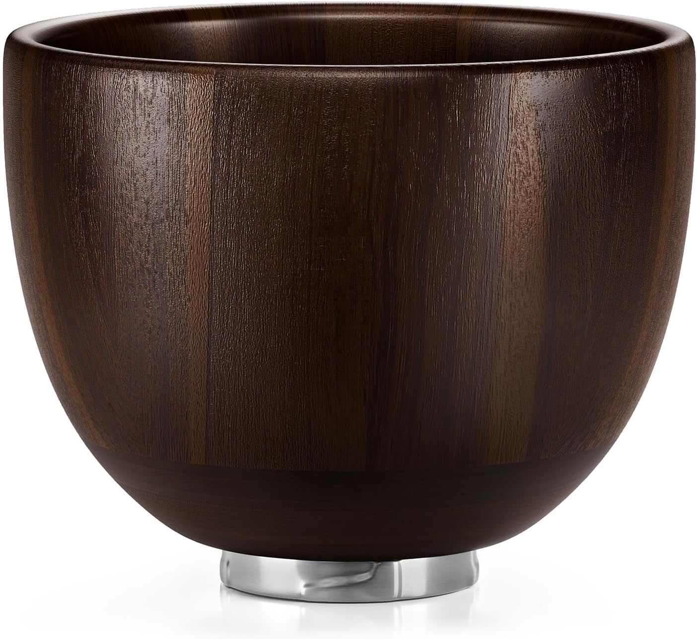 SpaceAid Wooden Bowl for Mixer - Kitchen Space Aid Acacia Wood Mixing Bowls Holder for Stand Mixer, Compatible with 4.5 & 5 QT Tilt-Head Models Kitchen, Dark Wood