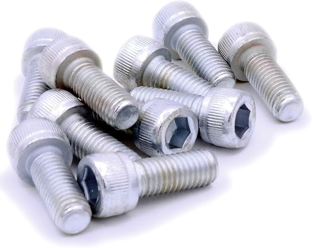 M10 (10mm x 20mm) Hex Socket Cap Screw (Bolt) - Steel (Pack of 10)