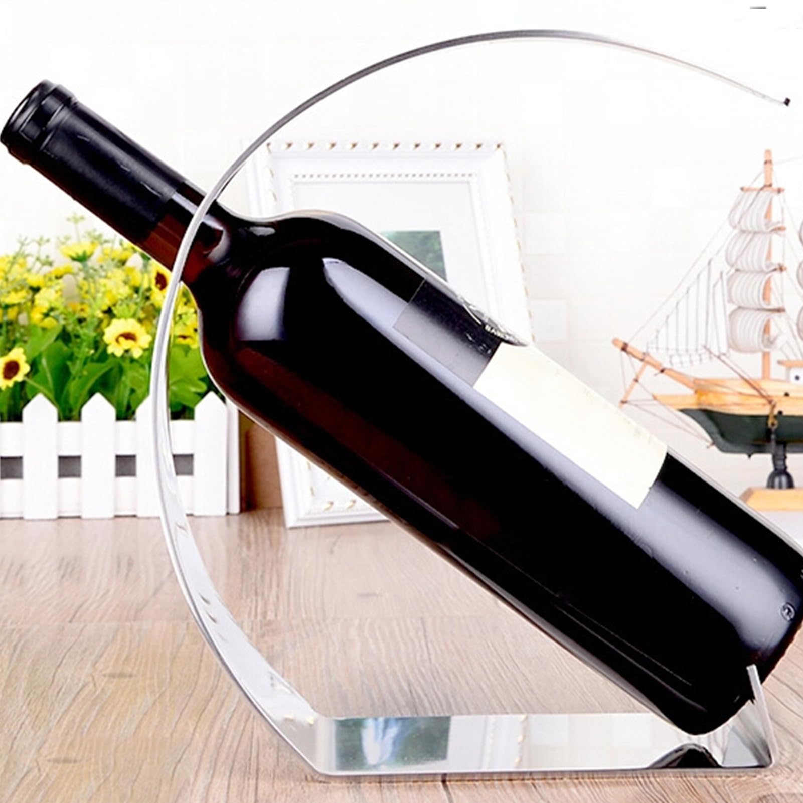 Estante Para Vino Acero Inoxidable Moderno y Elegante