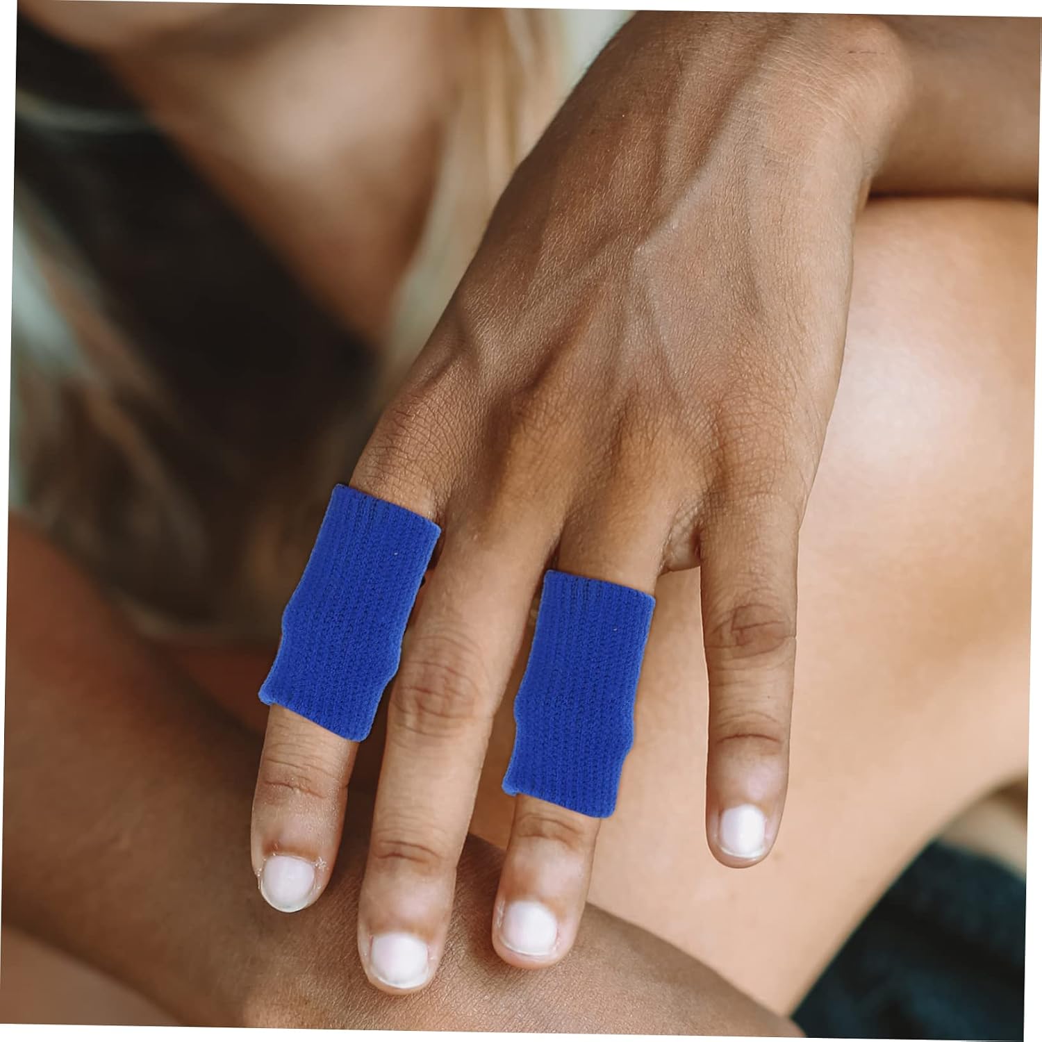 10pcs Nylon Finger Protector Sports Wrap for Finger Cot High Elasticity for Relief for Arthritis