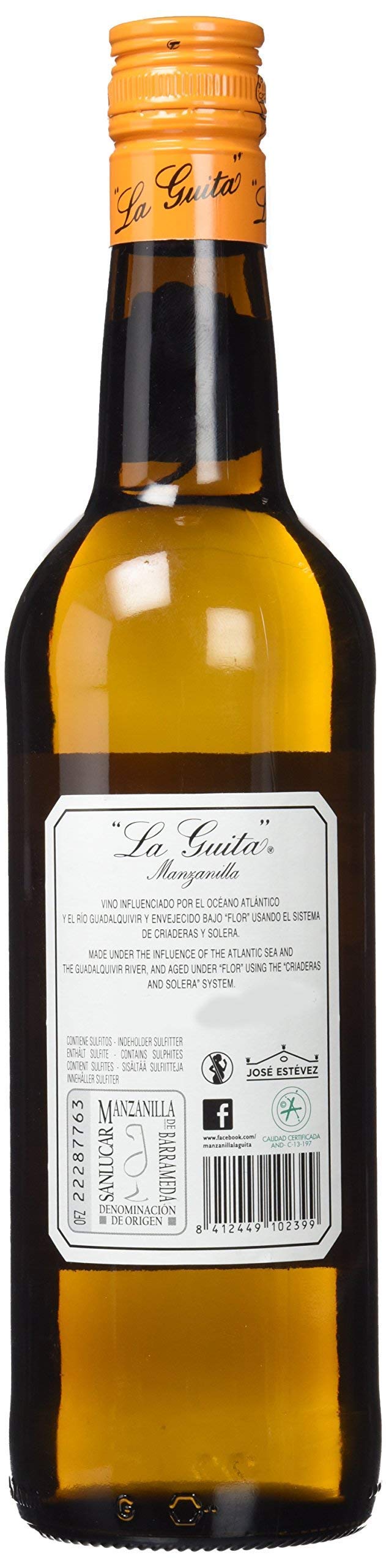 Hijos de Rainera Pérez Marín La Guita Manzanilla Sherry (3 x 0.75 l)