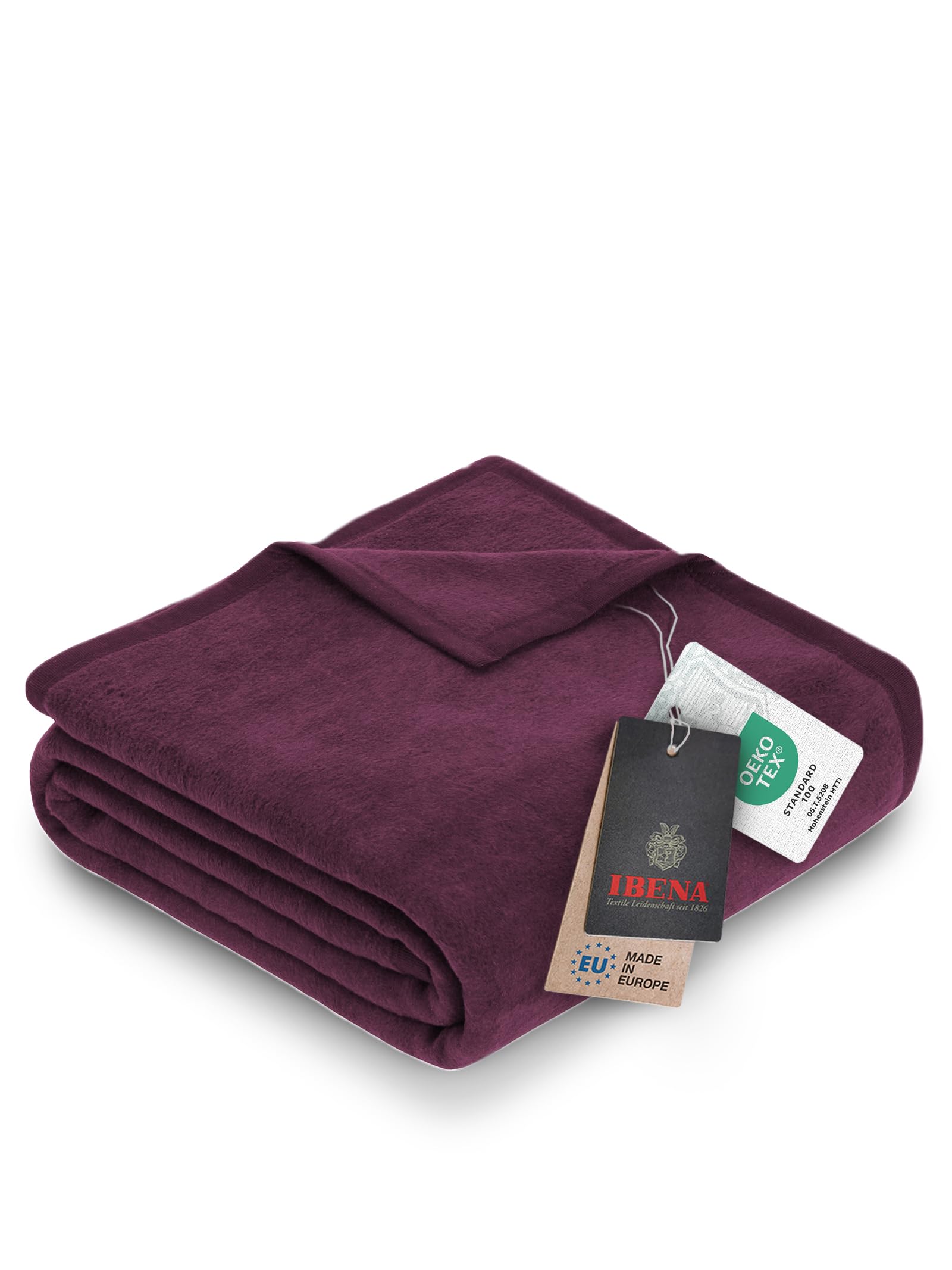 Ibena 3560/503 'Messina' Uni-Coloured Blanket 150 x 200 cm