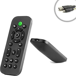 ENHANCE Wireless Media Remote for Microsoft Xbox One Consoles - Works for Pandora , Netflix , Internet Explorer , Youtube , Hulu Plus , HBO GO and Many Other Xbox One Entertainment Apps *Includes Bonus Xbox One Controller Charging Cable