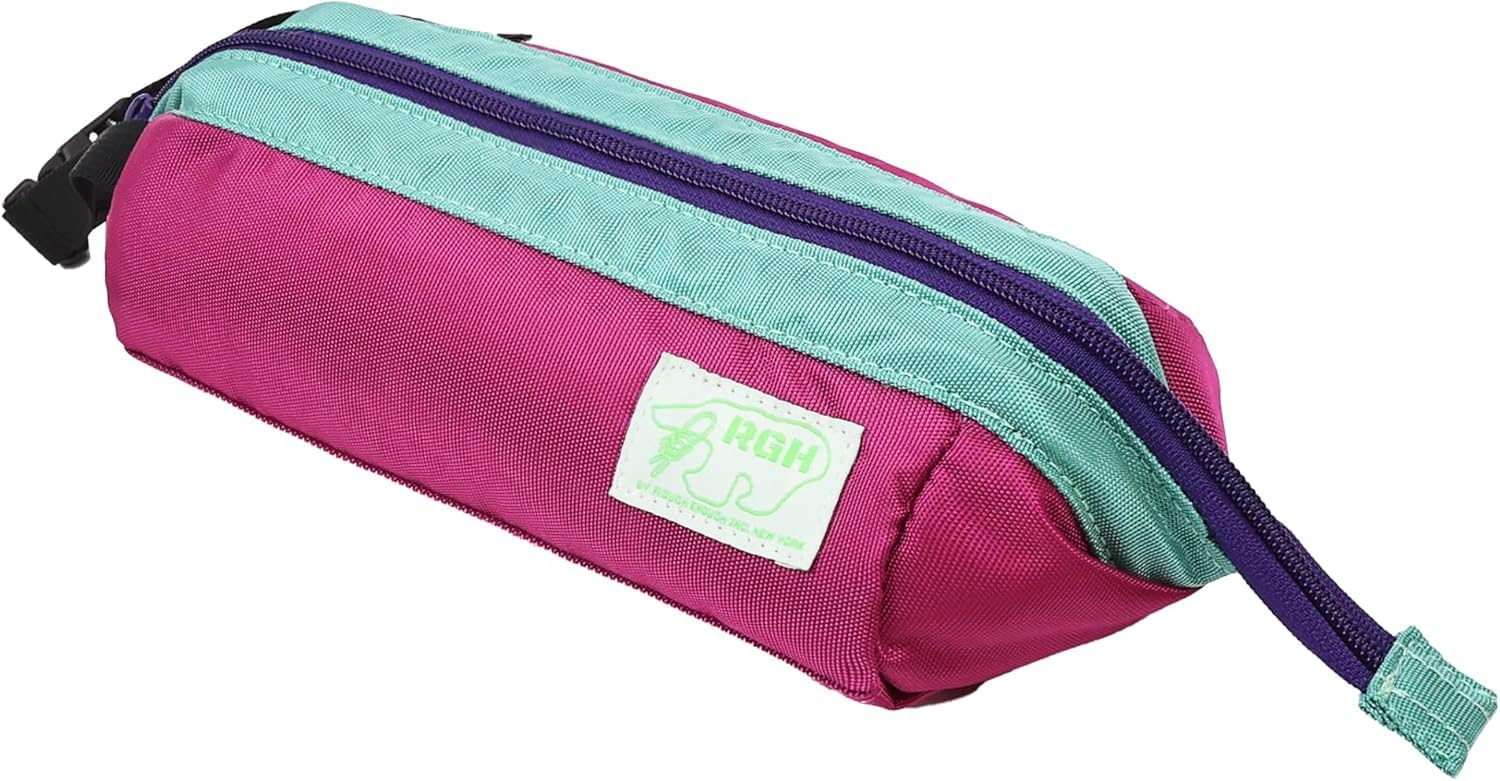 Rough Enough Large Pencil Case Pen Pouch Bag for Girls Boys Adults School Art Supplies Sturdy Japanese Cordura Fabric Blue Purple