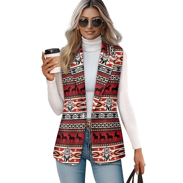 Vest for Women Trendy Dressy V Neck 1 Button Sleeveless Waistcoat Loose Casual Lightweight Vest Top Jacket S-5XL