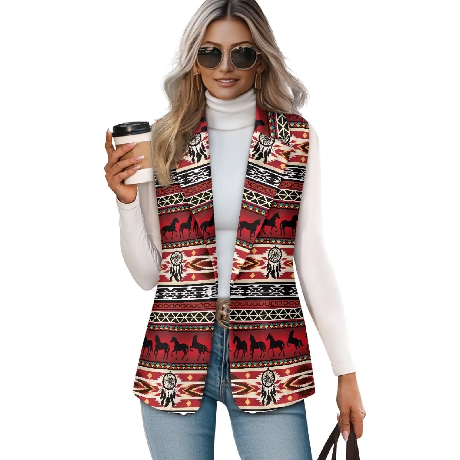 Vest for Women Trendy Dressy V Neck 1 Button Sleeveless Waistcoat Loose Casual Lightweight Vest Top Jacket S-5XL