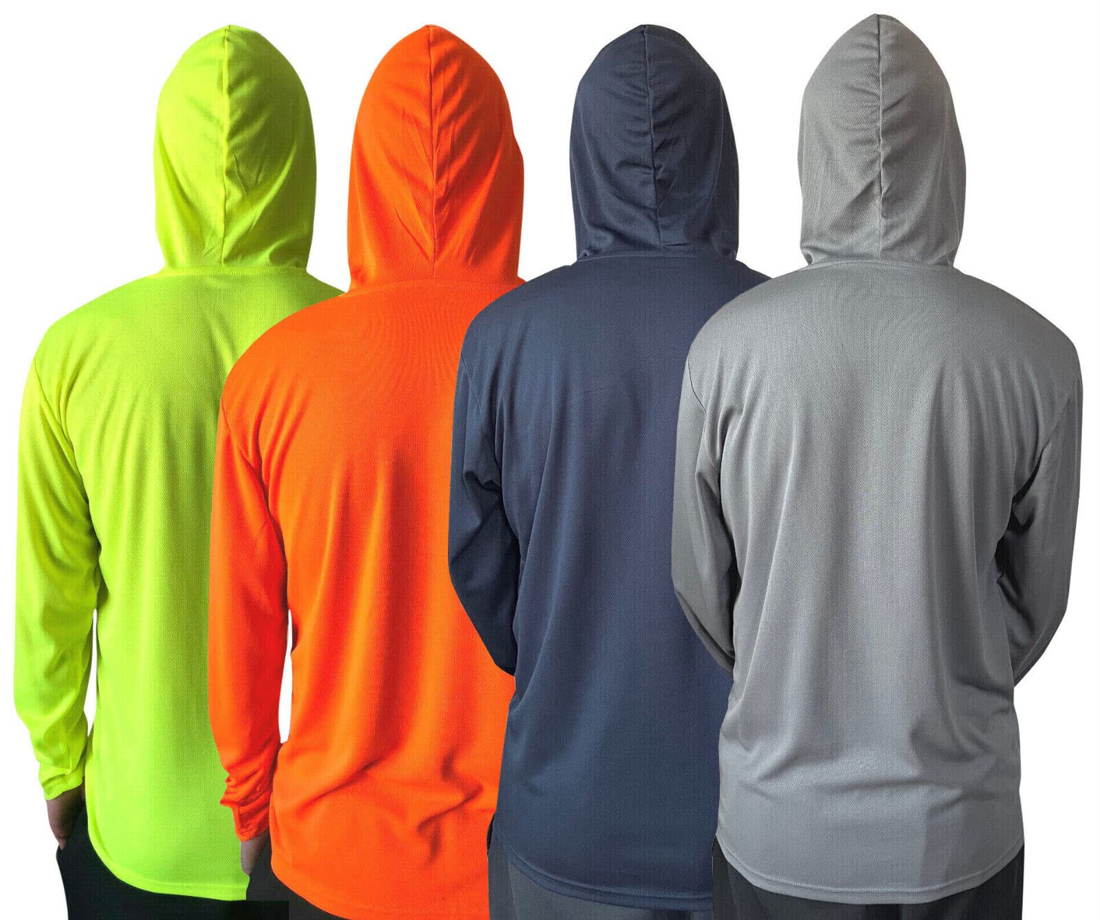 Camiseta transpirable de manga larga con capucha para hombre, con protección solar UPF 50+