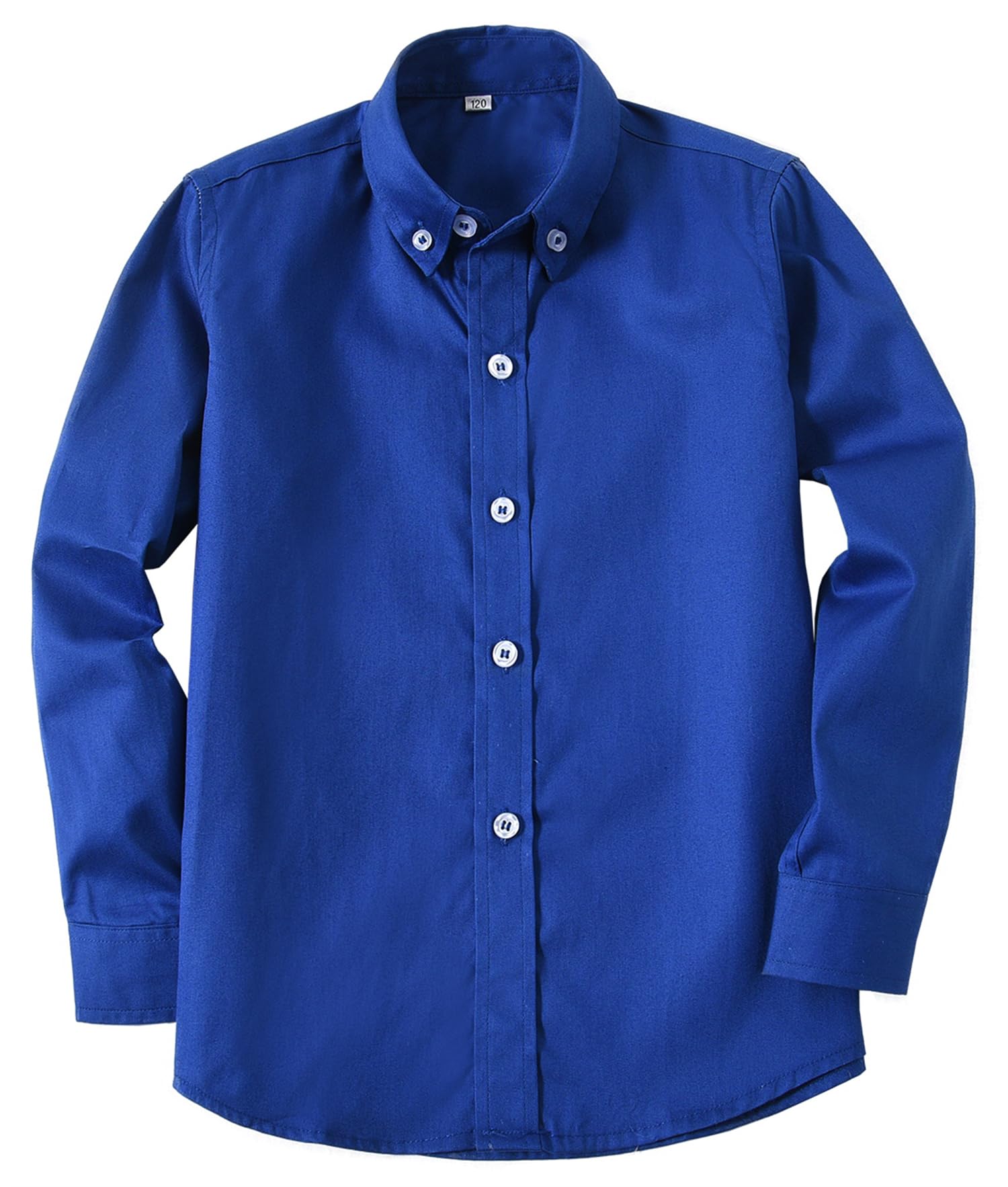 YuanLu Boys Long Sleeve Casual Button Down Shirts Collared Uniform Kids Dress Shirt Button Up Uniform