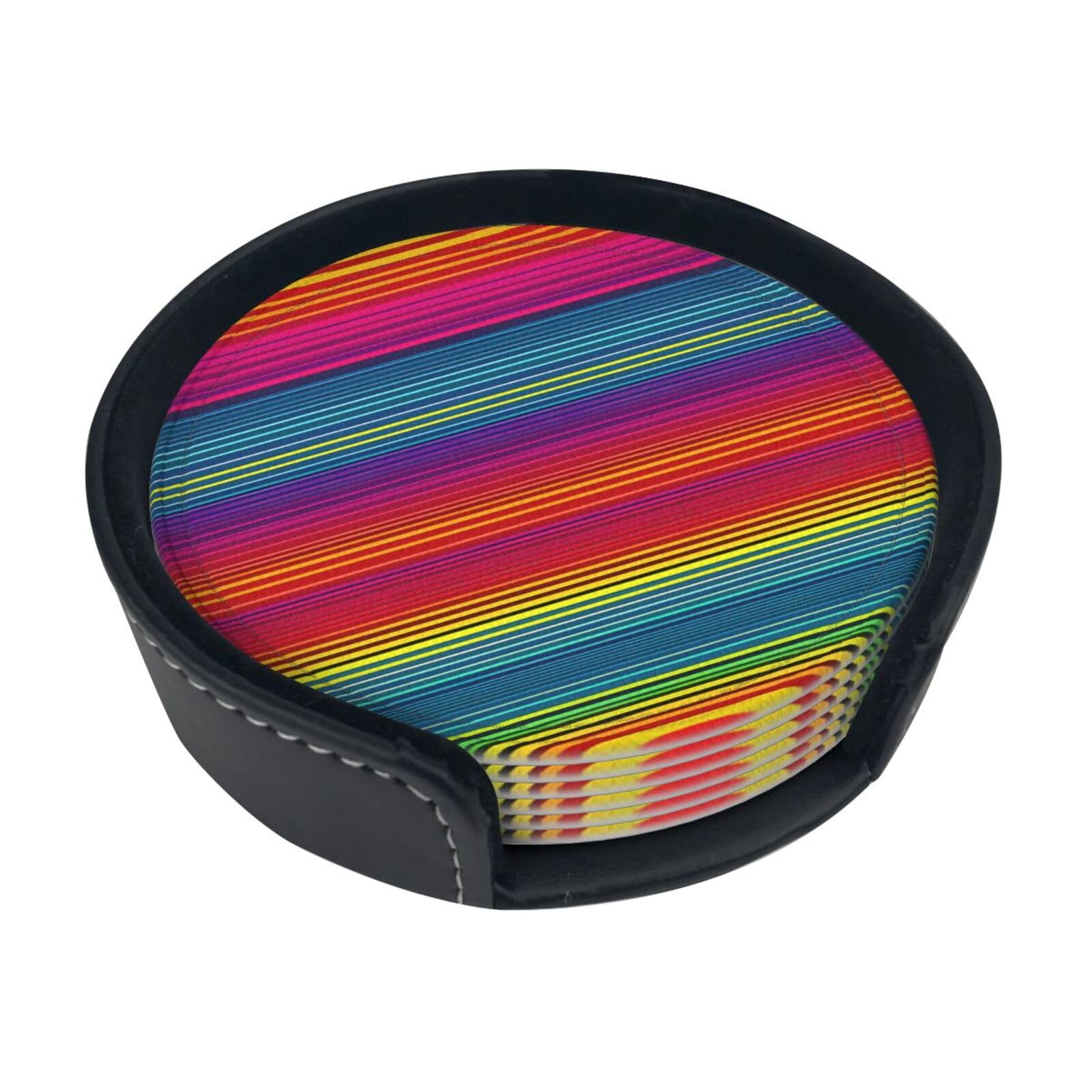 Dessous de verre arc-en-ciel en polyuréthane pour sublimer votre décoration d'intérieur cosy