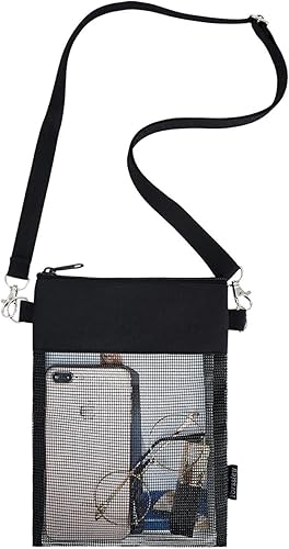 Miniatura 7 de Yorssley Bolsa de malla, paquete de 2 bolsas cruzadas de hombro, peso ligero, resistente, conchas marinas, bolso doble para mujer