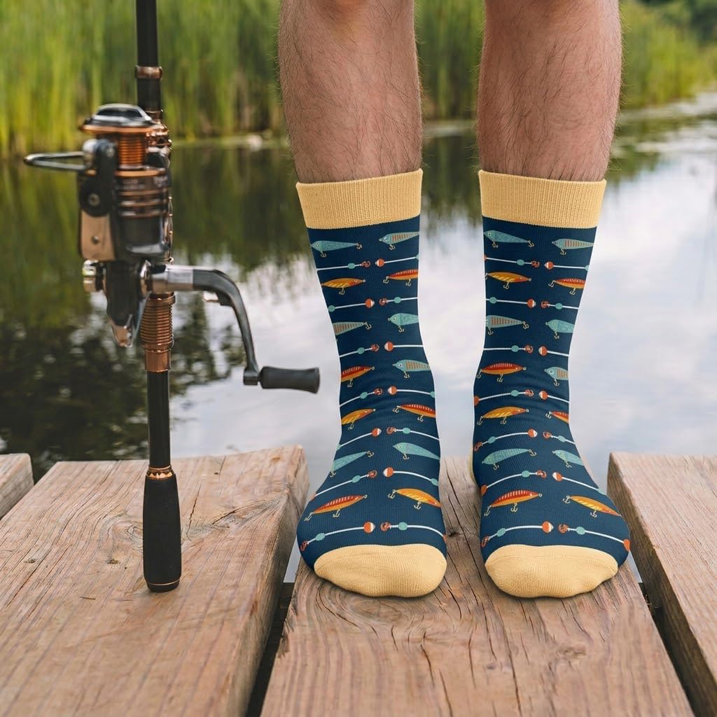 Fishing Gifts For Men - Fishing Socks, Gifts For Fisherman, Fisherman Gift