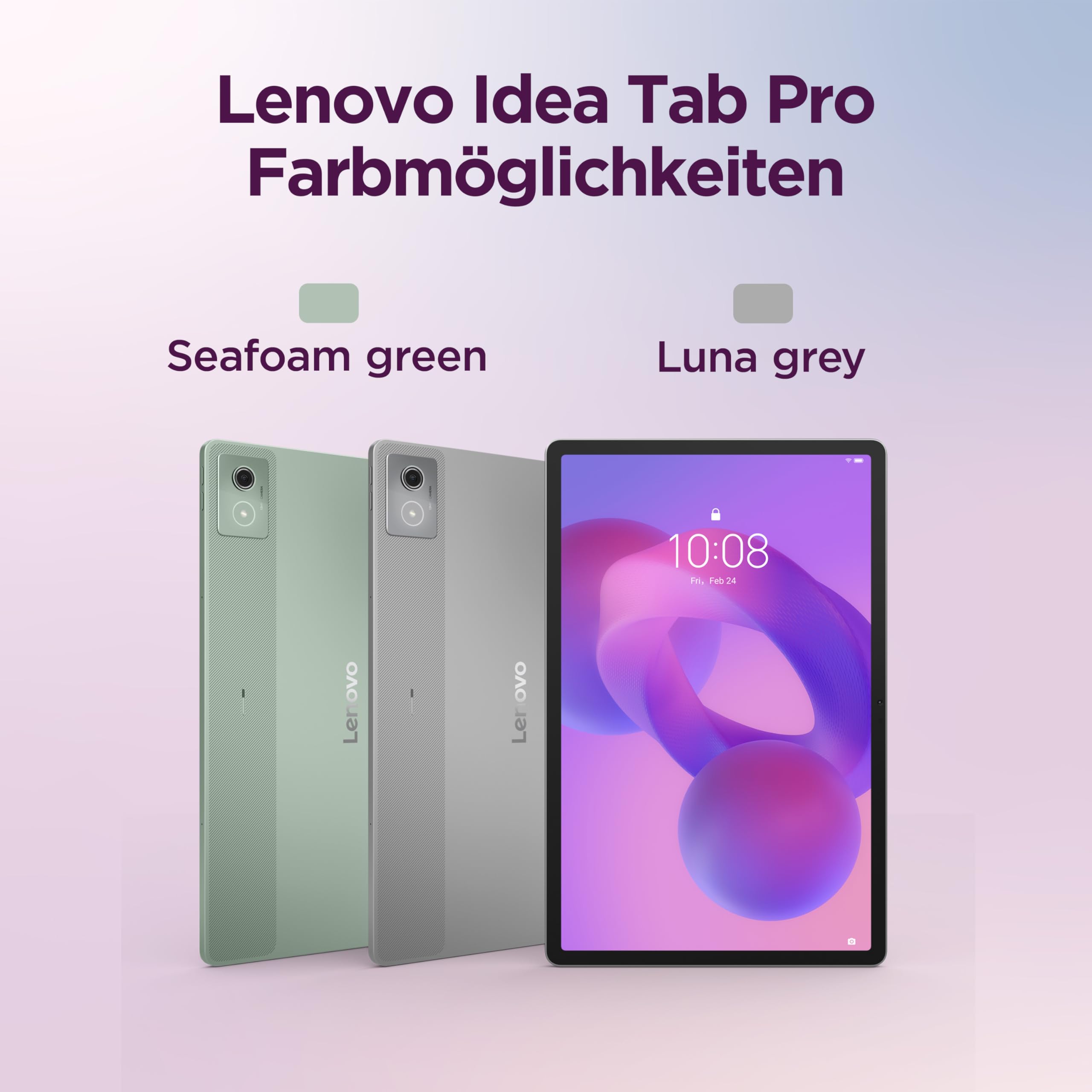 Lenovo Idea Tab Pro Tablette | Écran 3K 12,7" | MediaTek Dimensity 8300 | 8 Go de RAM | 256 Go eMMC | Android 14 | Gris Luna | avec Tab Pen Plus