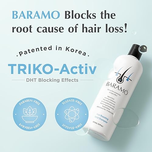 Miniatura 3 de Champú suave que aumenta el cabello para evitar el adelgazamiento y la pérdida del cabello, 16 onzas líquidas, ingredientes activos DHT Blocker