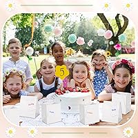 Vista 2 de Silkfly 150 mini bolsas de regalo a granel, 4 cajas extra pequeñas de 2.75 x 4.5 pulgadas con asas, bolsas de papel en miniatura con etiquetas